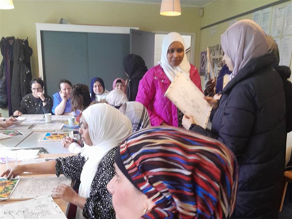 ESOL and Pilates class